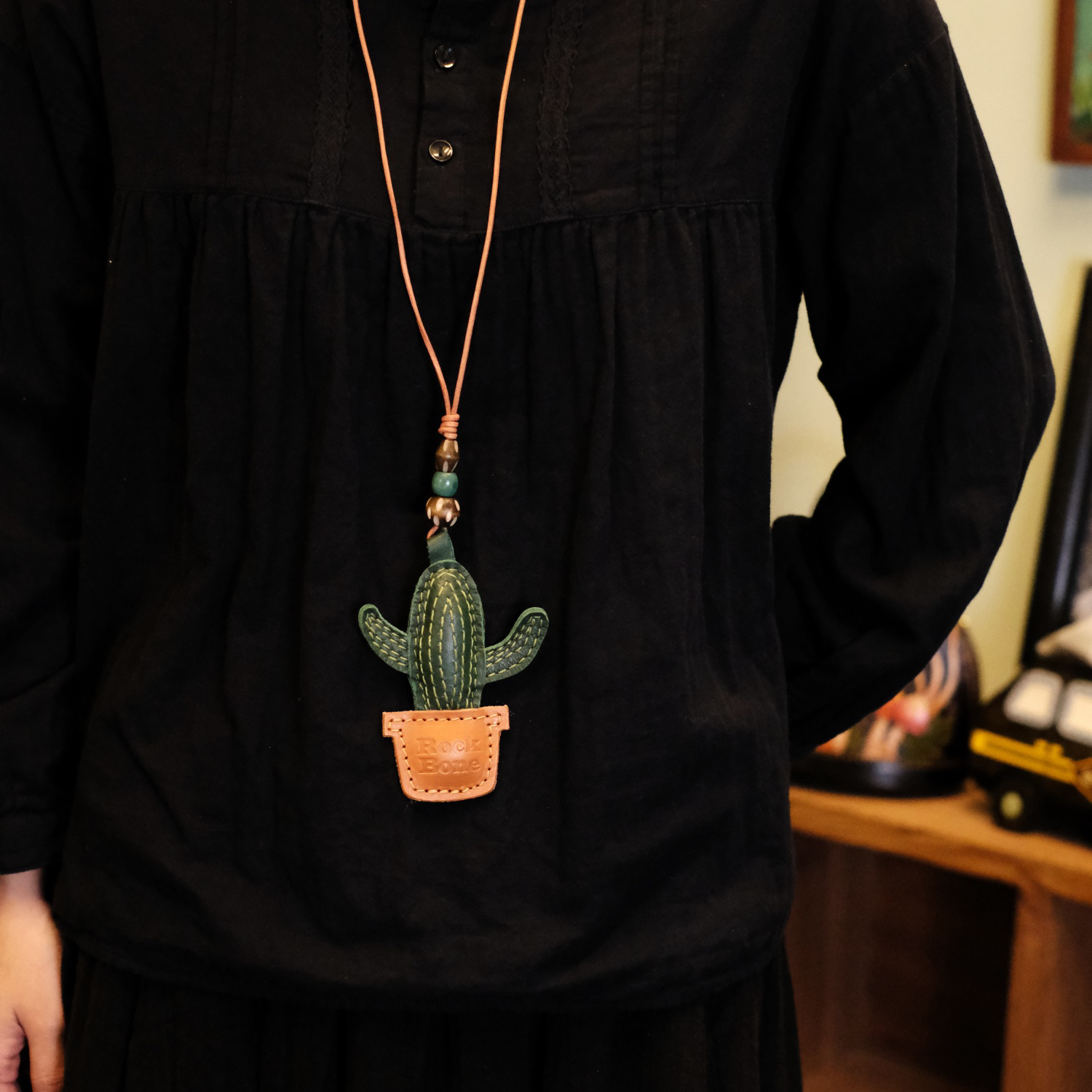 非金属皮质项链 2025秋冬新款【仙人掌项链】