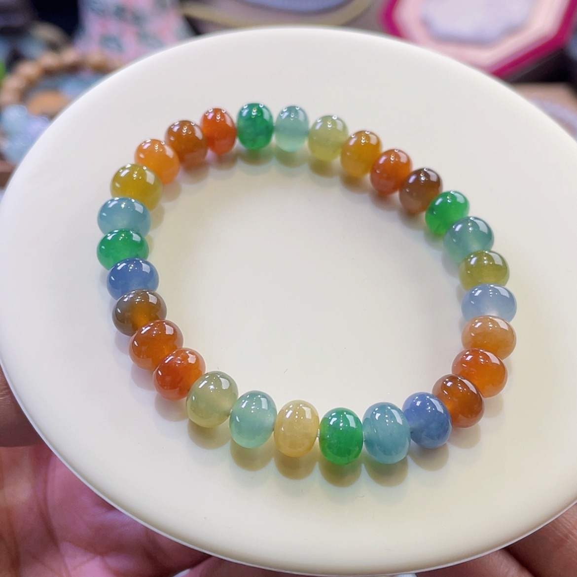 【闪购商品】翡翠颈饰未镶嵌彩虹