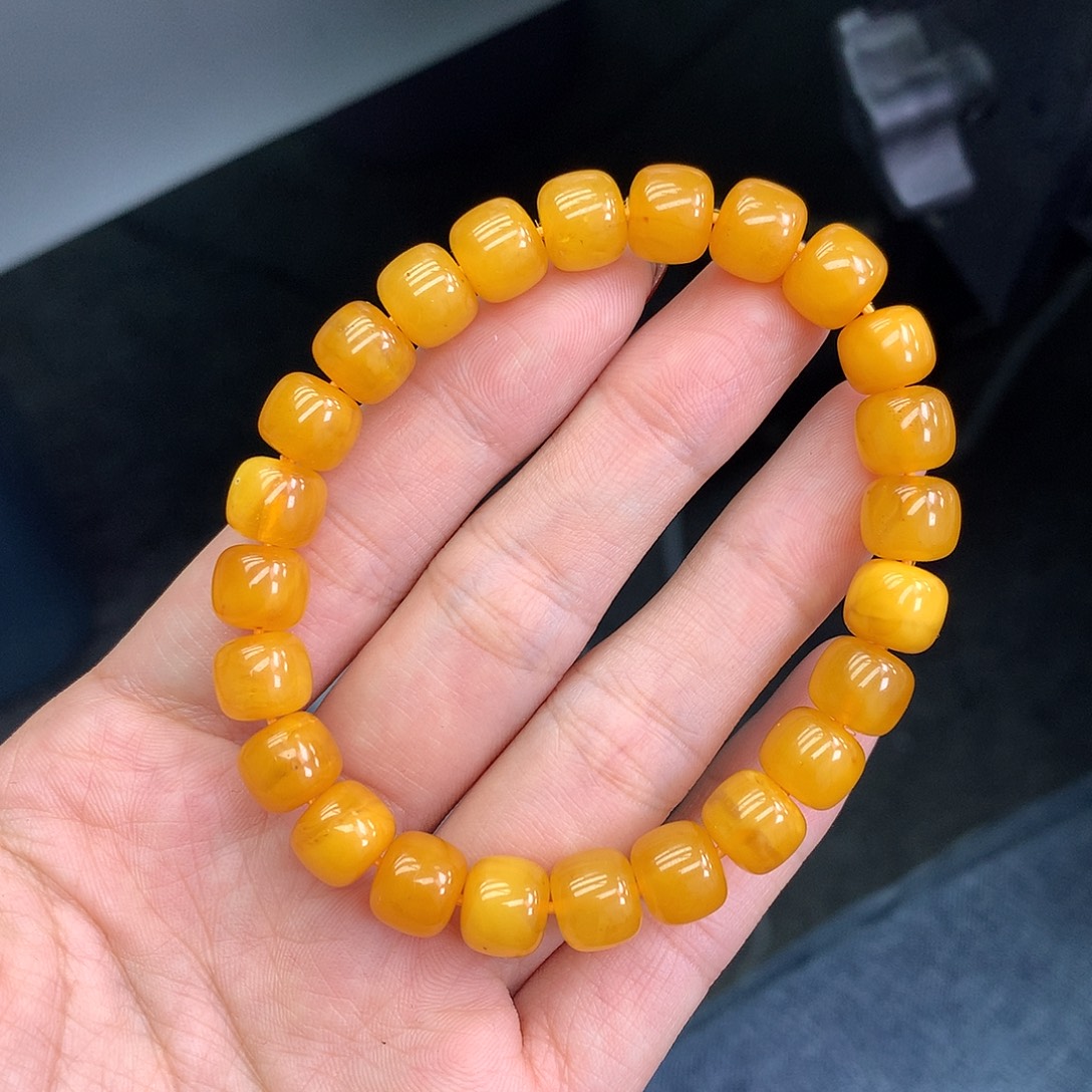 琥珀未镶嵌珠宝奇石8mm➕