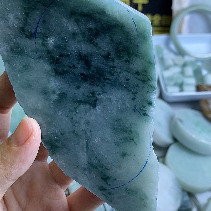 用***2翡翠裸石纯天然翡翠