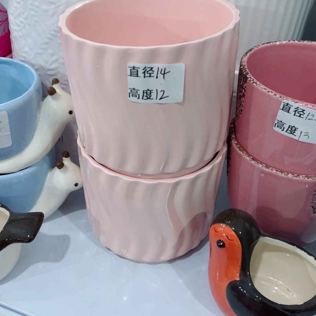 有孔，陶瓷花盆满10米包邮发货