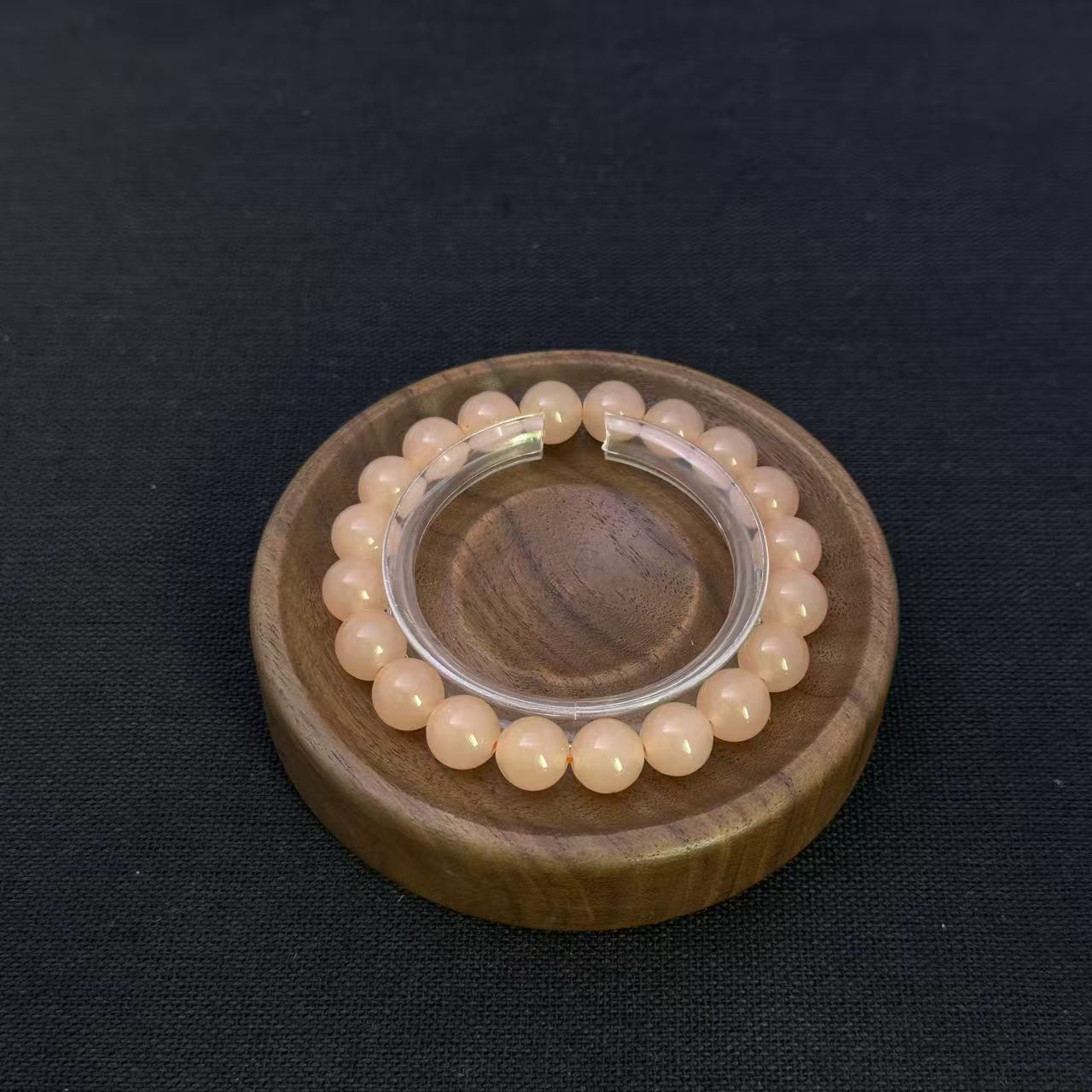 非金属珐琅手链 宝光纪饰品 060 藕粉10mm手链 多样性发货