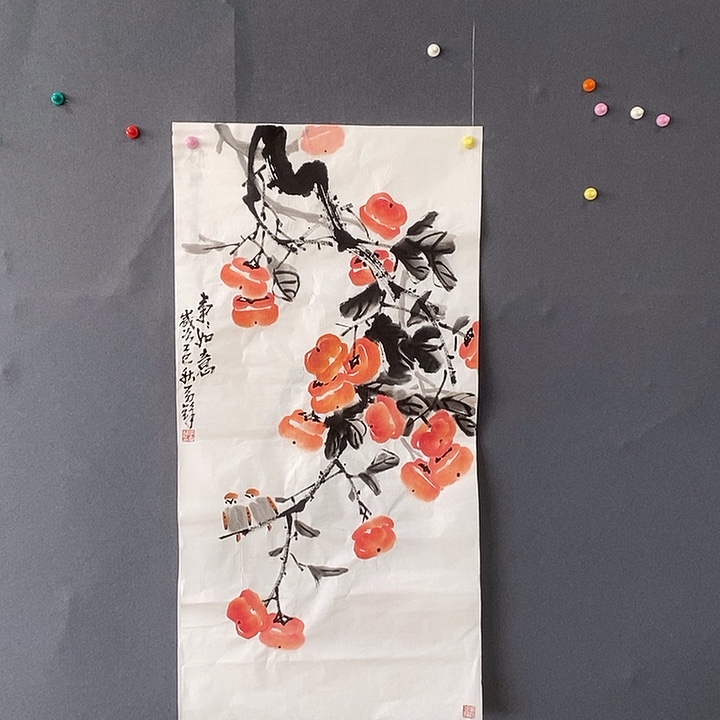 国画50/100李总锋手绘画芯