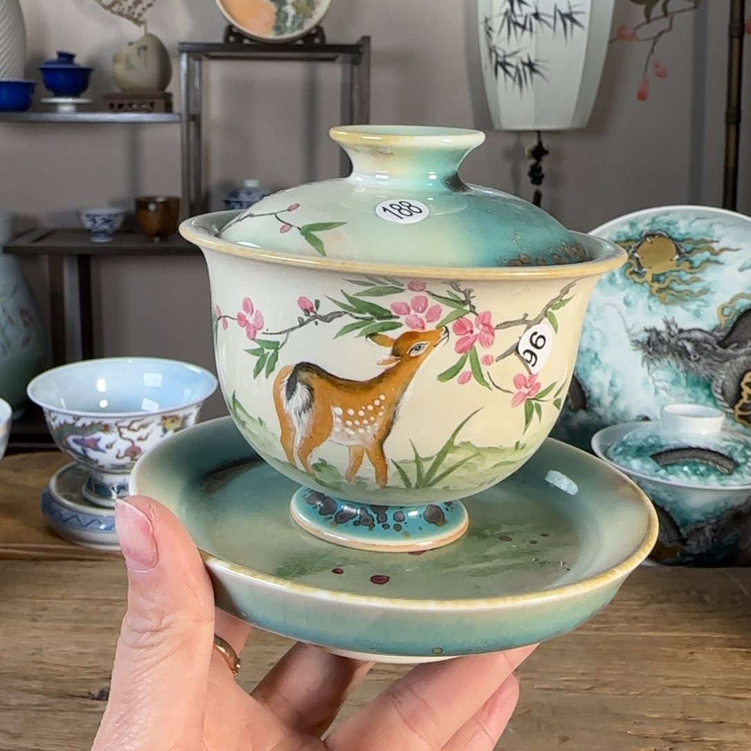 杯 景德镇陶瓷柴烧多人