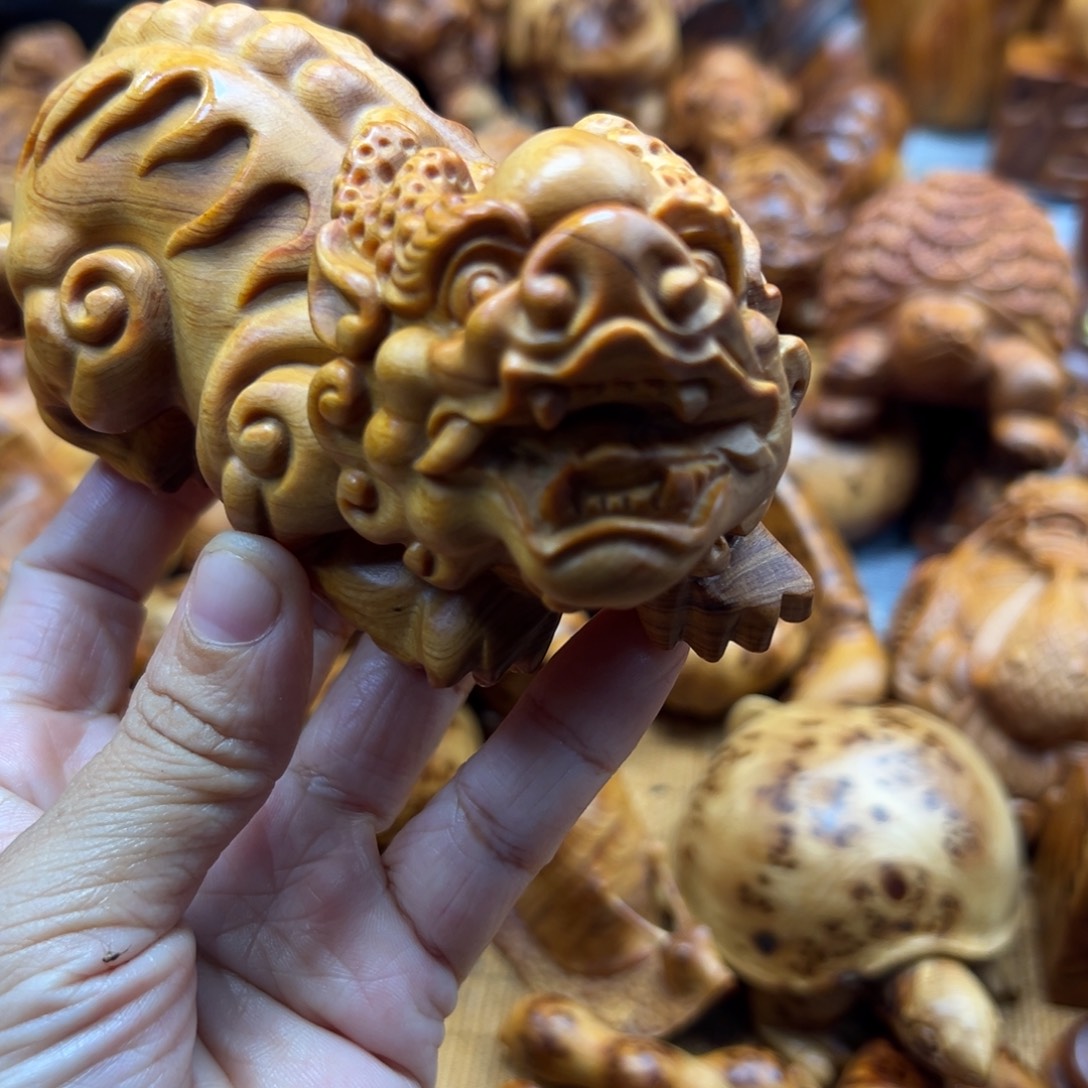 风***起柏木（崖柏）崖柏陈化老料手把件
