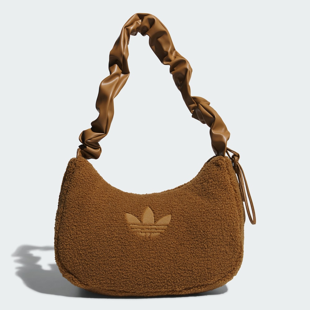 ADIDAS SHOULDER BAG SHERPA 三叶草仿羊羔绒运动拎包  KT0858   
