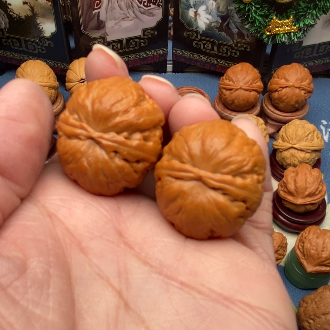 丁***力文玩核桃把件南瓜元宝