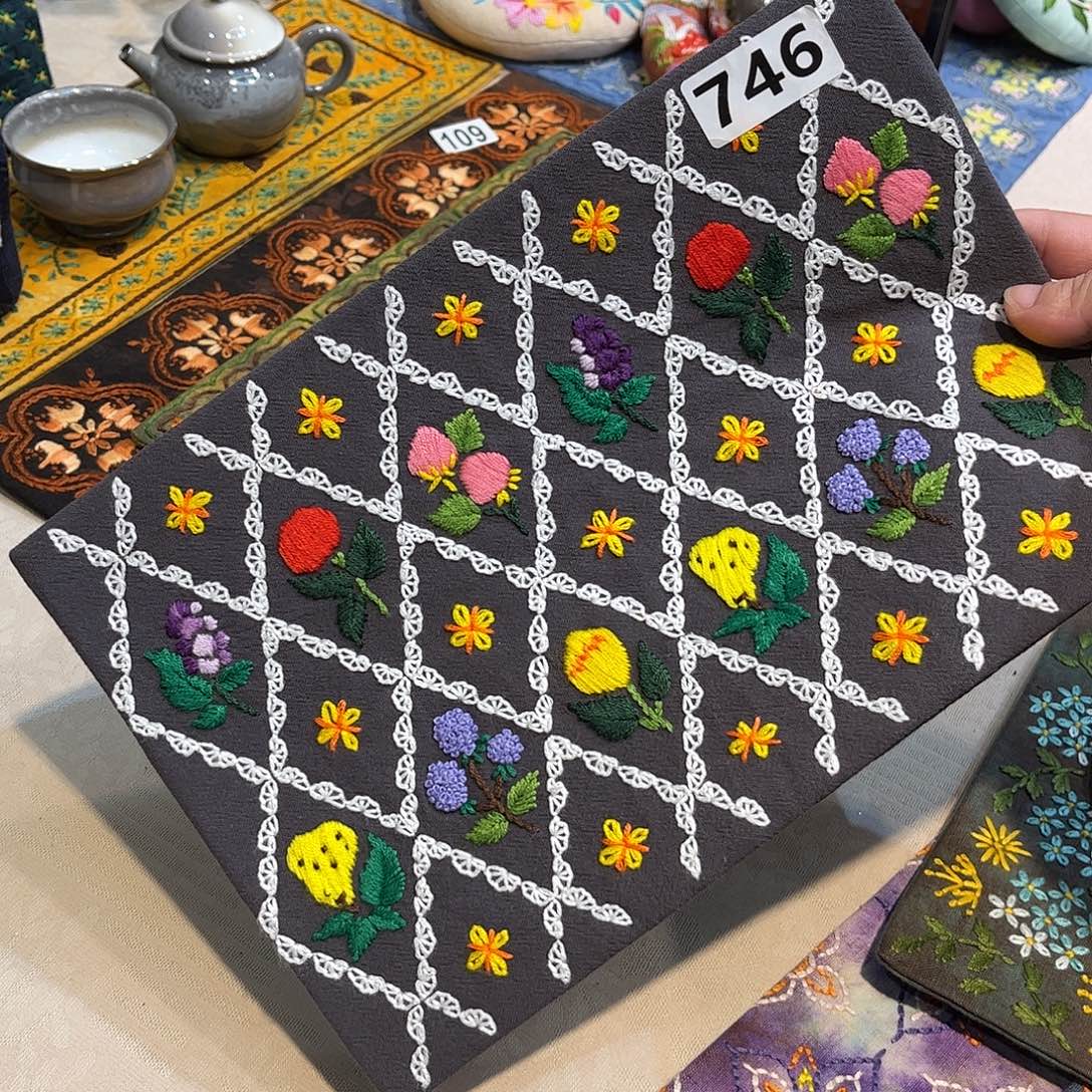 规格20.30刺子绣茶席