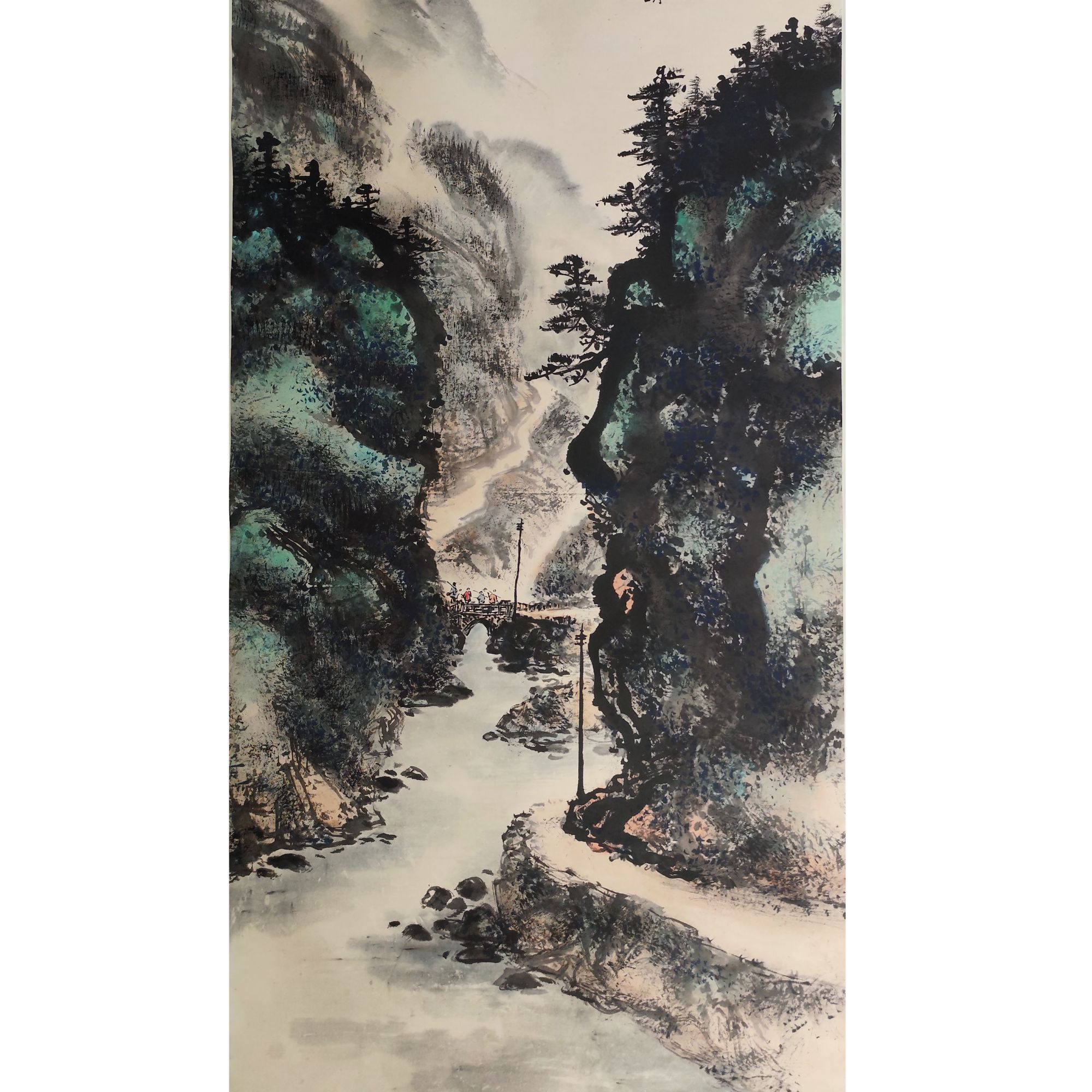 LOT.806 《山水》138*69cm 纸本设色立轴