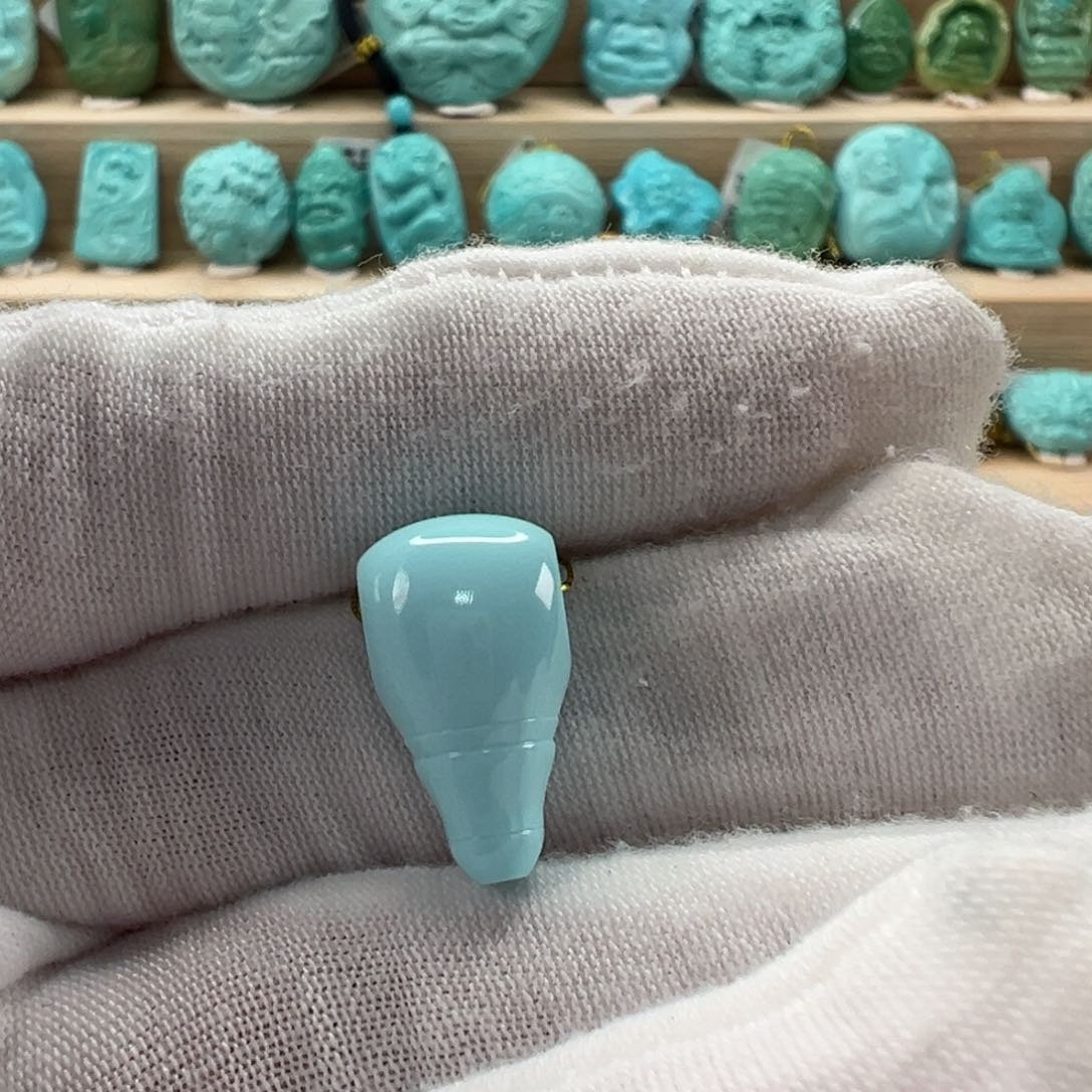 未镶嵌绿松石三通10mm