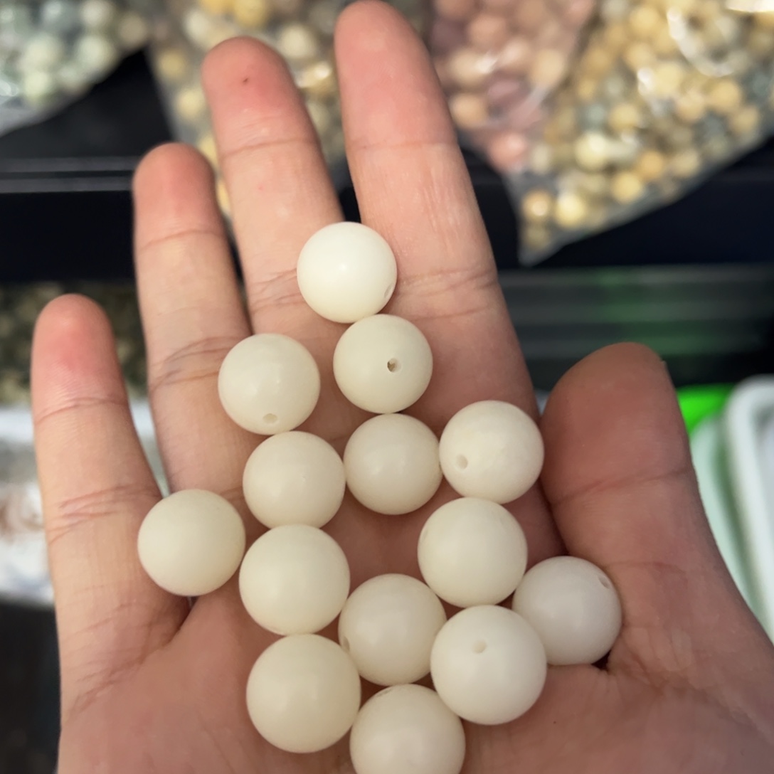 【闪购商品】白玉菩提吊坠q/12 110白玉圆珠