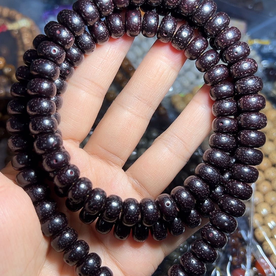 星月菩提手串星月菩提朱砂供