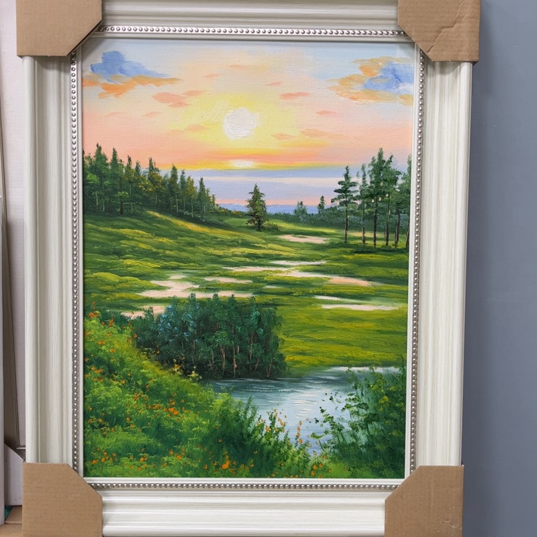 手工手绘精品油画30+40厘米