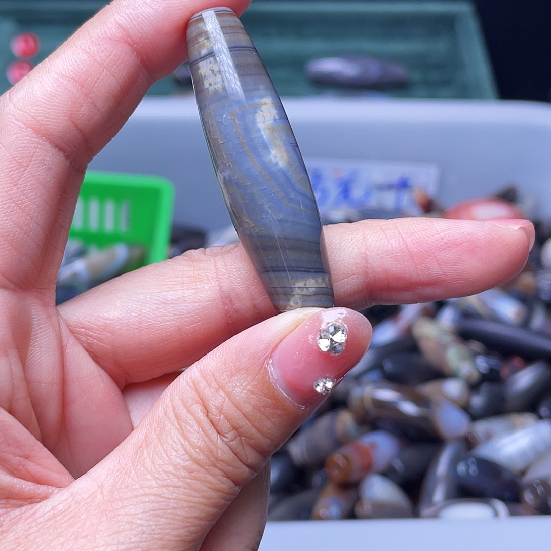 慢***阴玛瑙/玉髓未镶嵌颈饰