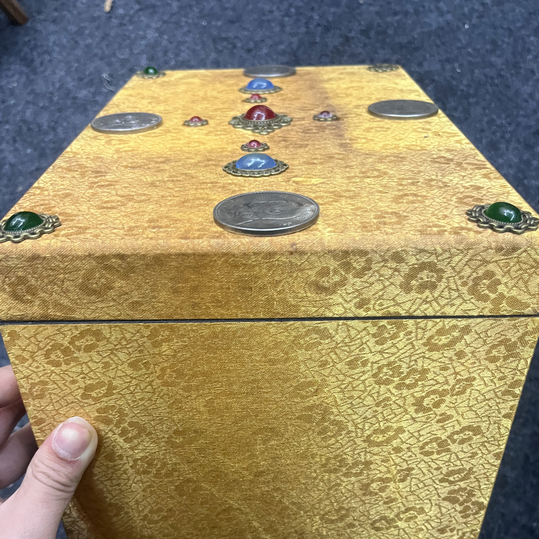 【闪购商品】福利福利福利黄木头盒摆件复古工艺风竹