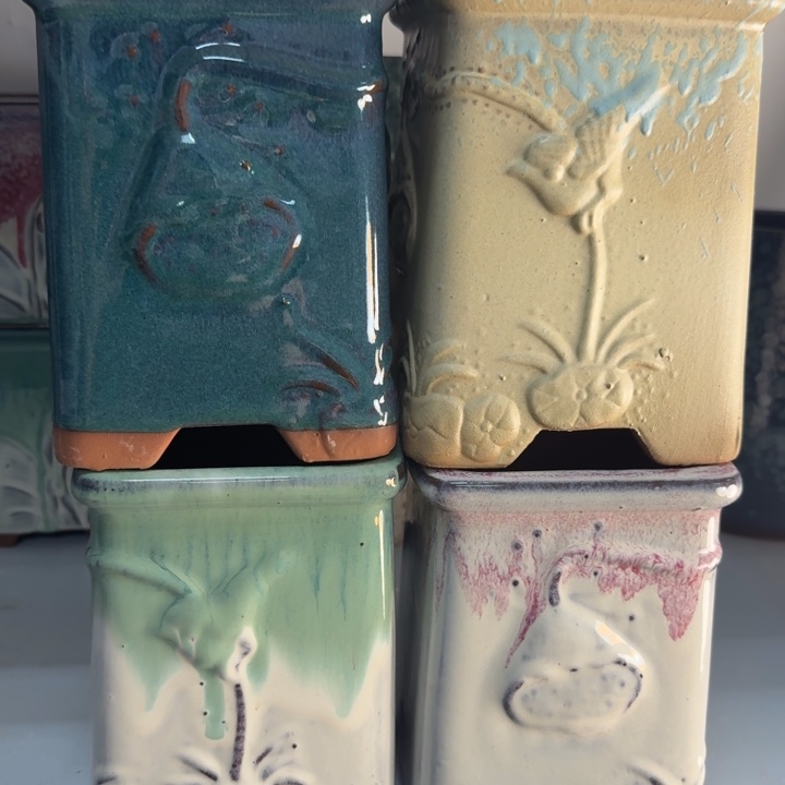 紫砂花盆口12高16，1111112