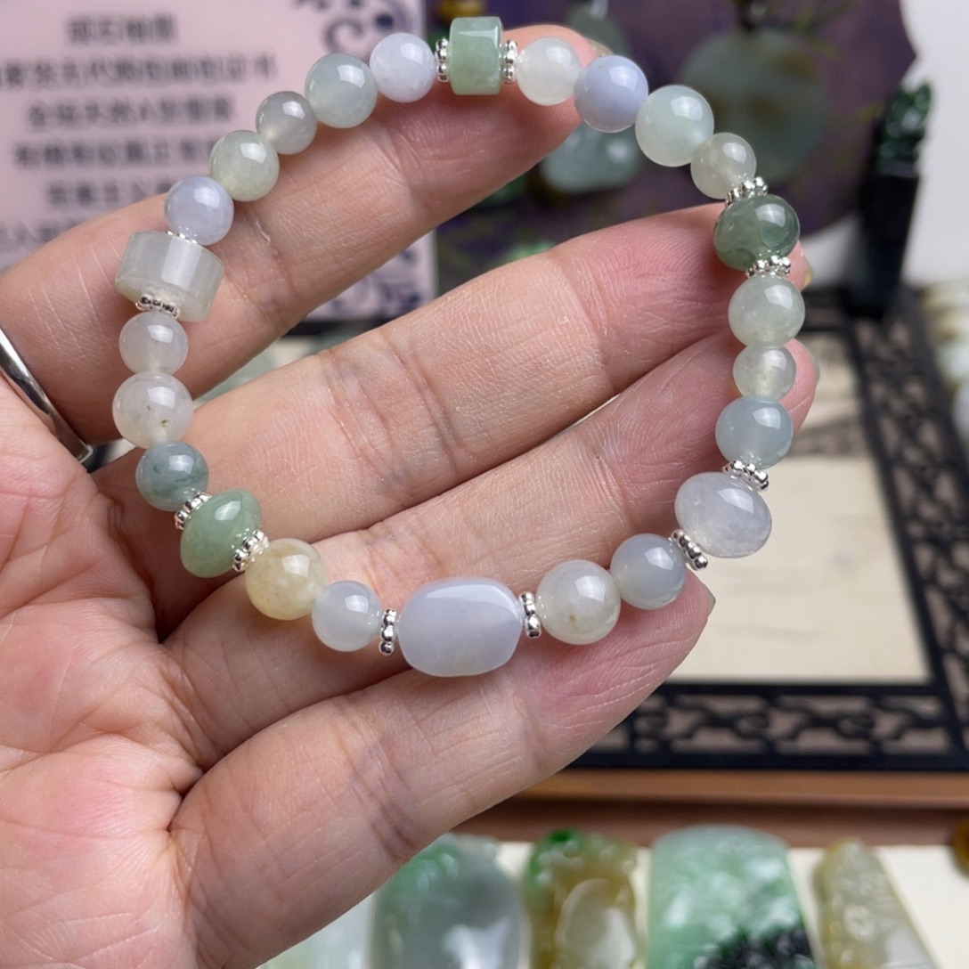 未镶嵌手链翡翠多宝手链