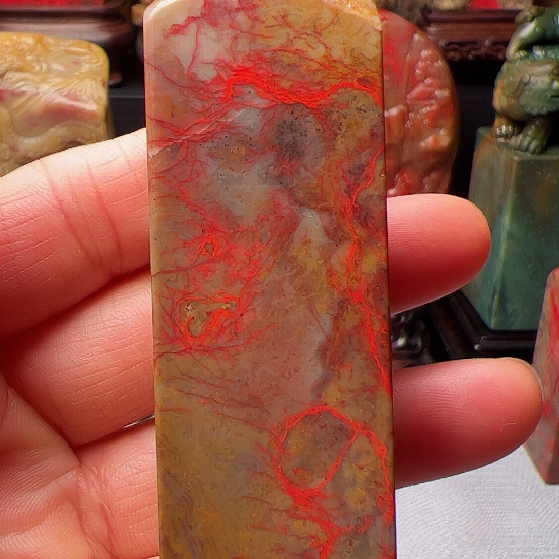 昌化石昌化鸡血石印章