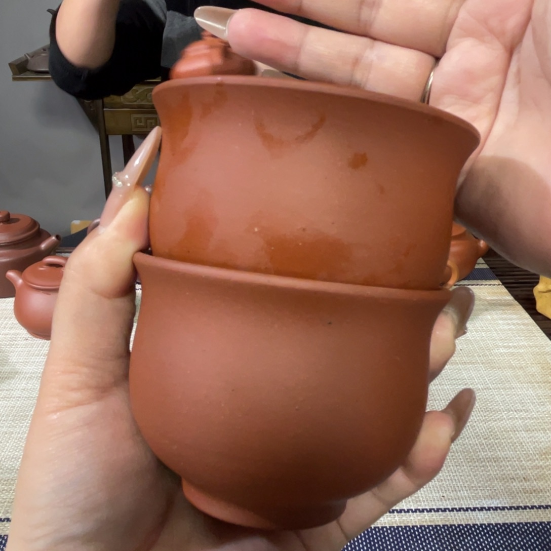 茶杯紫砂宜兴原矿紫砂精品手工