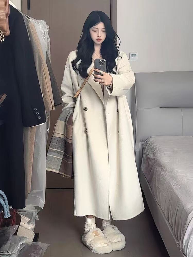 （201-400以直播间实物为准）中长款袖毛呢外套呢大衣外套毛呢宽松