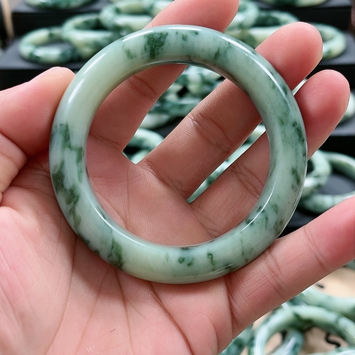 【闪购商品】透闪石-蛇纹石玉手镯未镶嵌