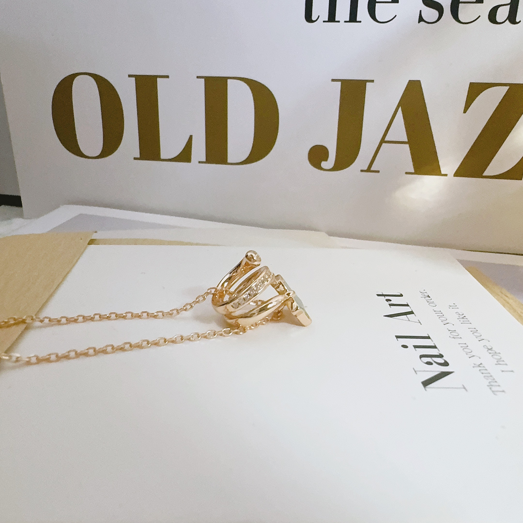 合金项链 4334 绿色枫叶项链新款