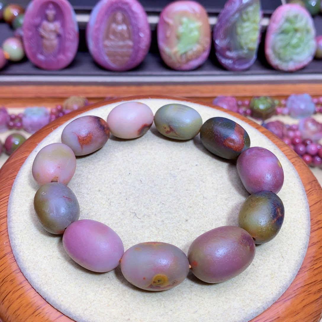 玛瑙手链未镶嵌盐源