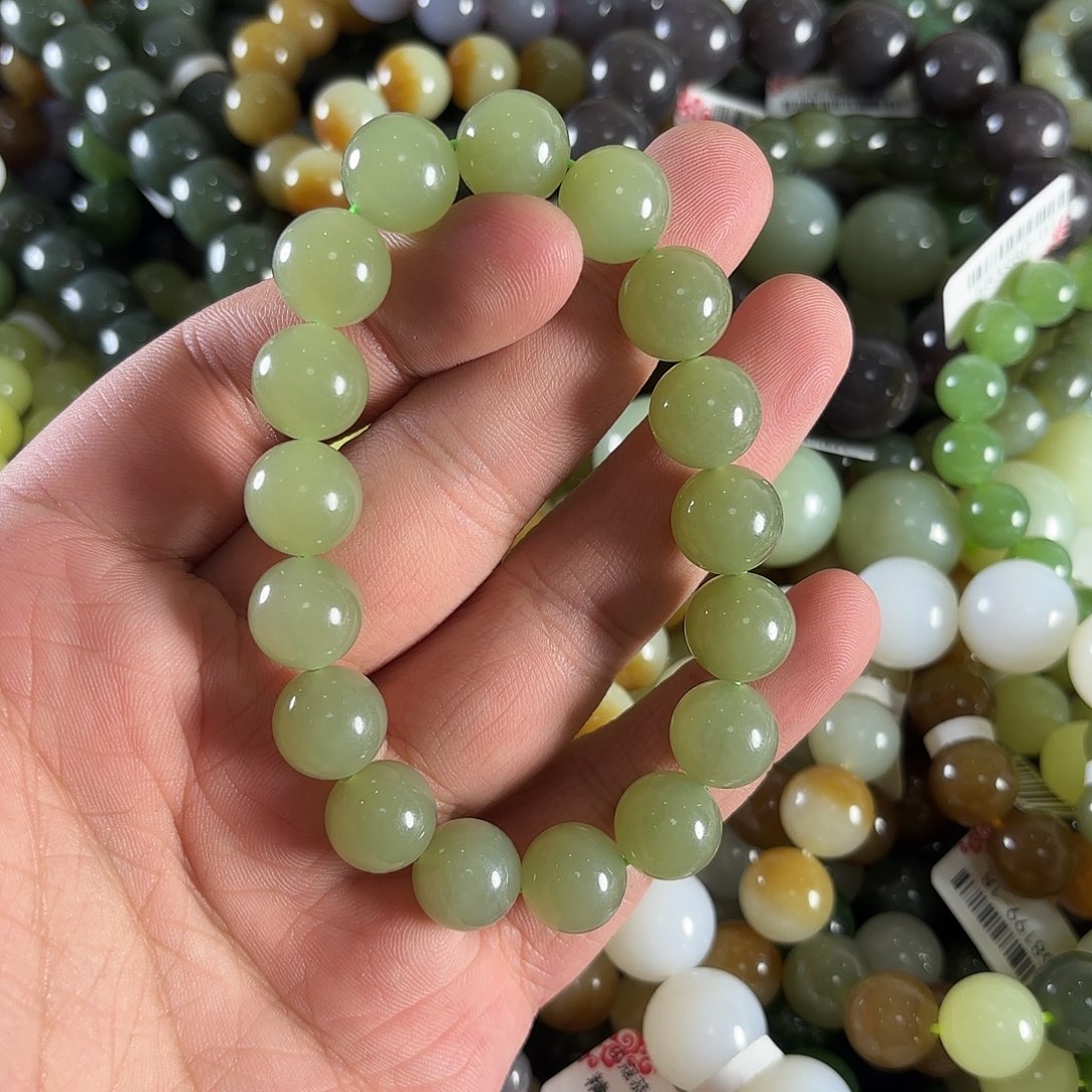 和田玉手链未镶嵌W123