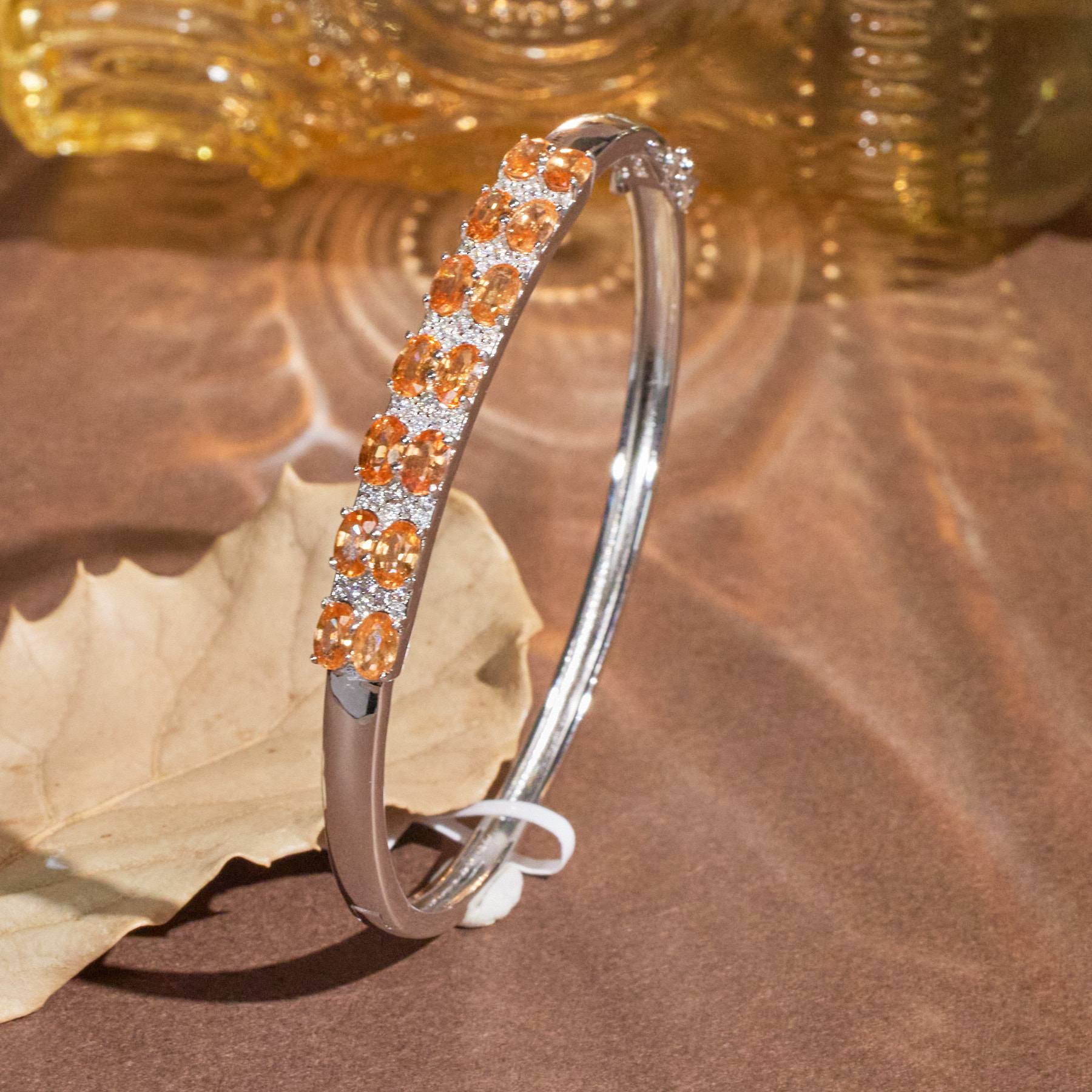 【玉峰珠宝丨安娜严选】芬达石手镯S925银【W8609】多样性发一