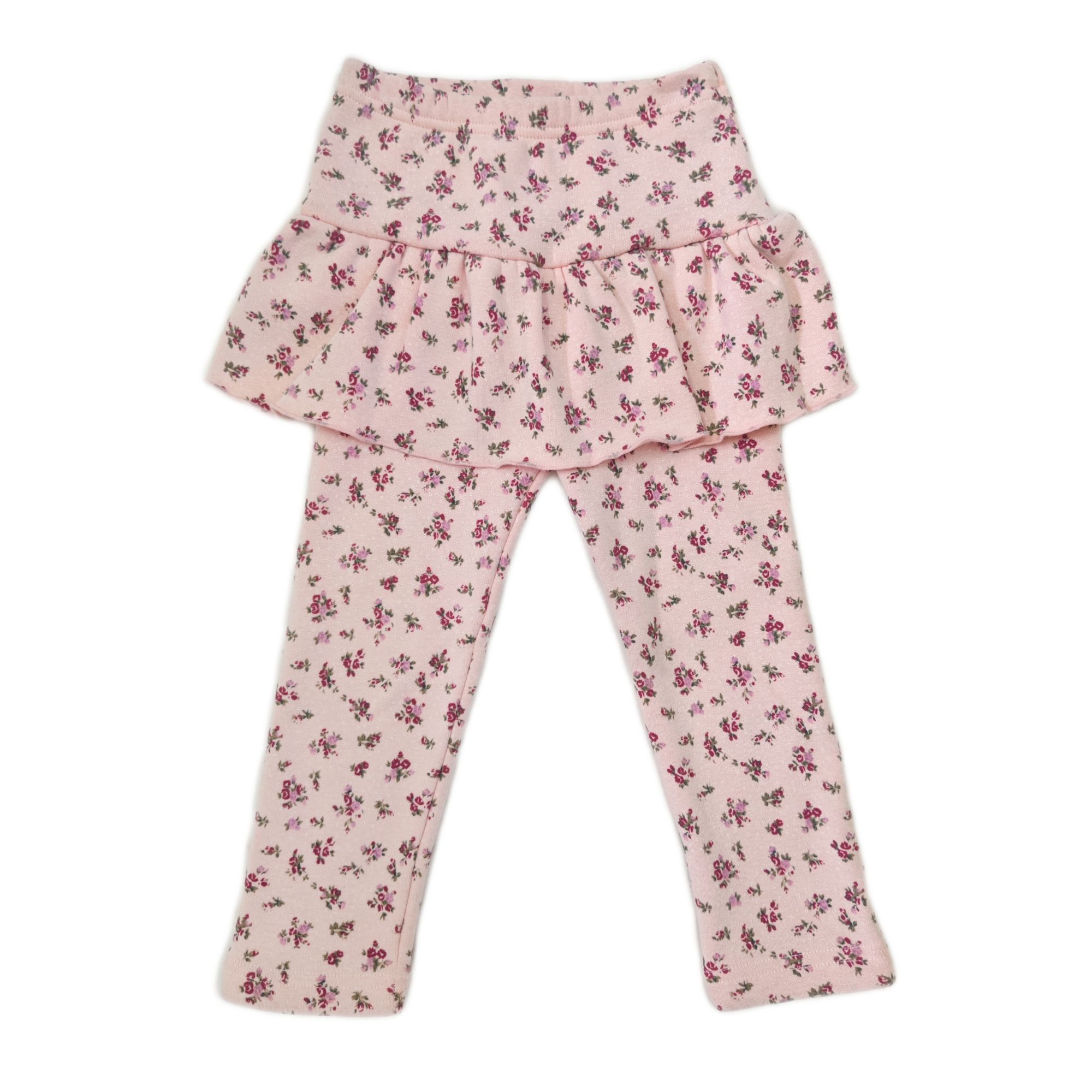 韩单加绒裙裤冬季女童满印碎花