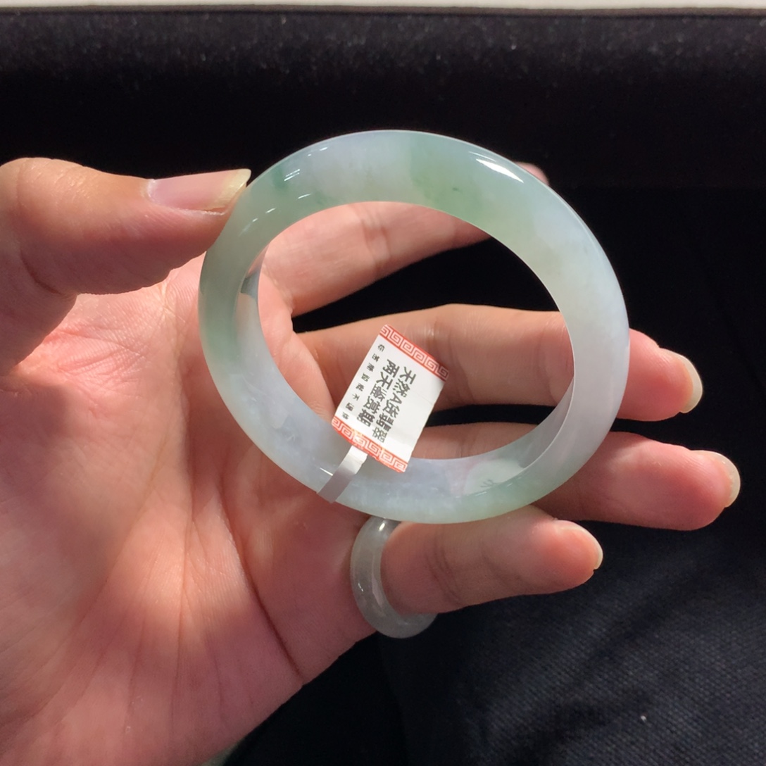 翡翠未镶嵌手镯54号52