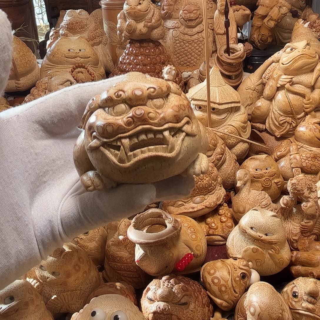 用***9竹根手工雕刻大貔貅