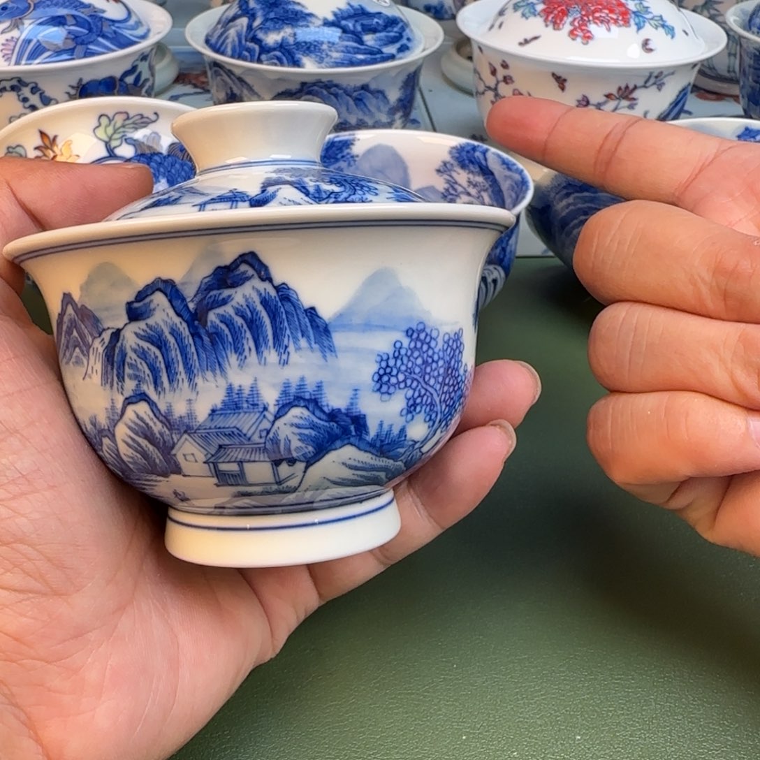 纯手工春手绘茶具7