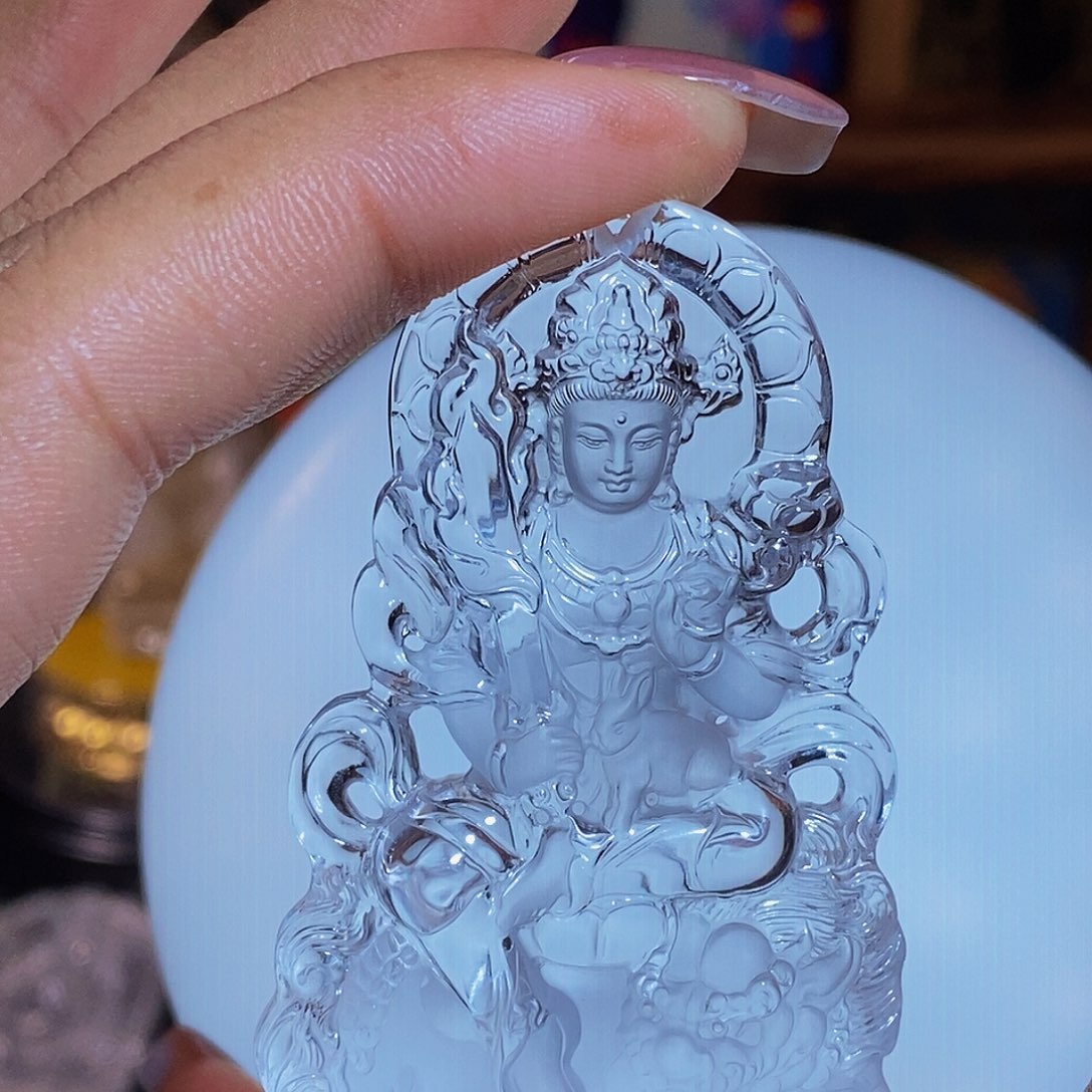 好***看水晶未镶嵌颈饰吊坠