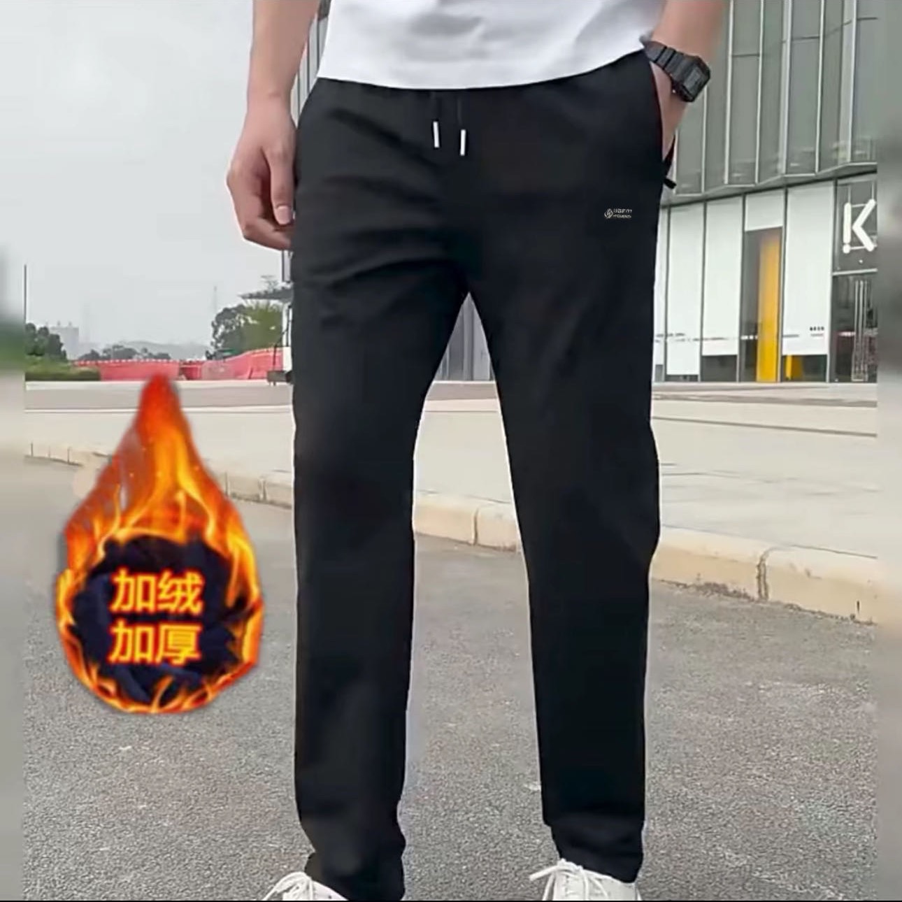 鹰8611男士新款百搭休闲直筒裤