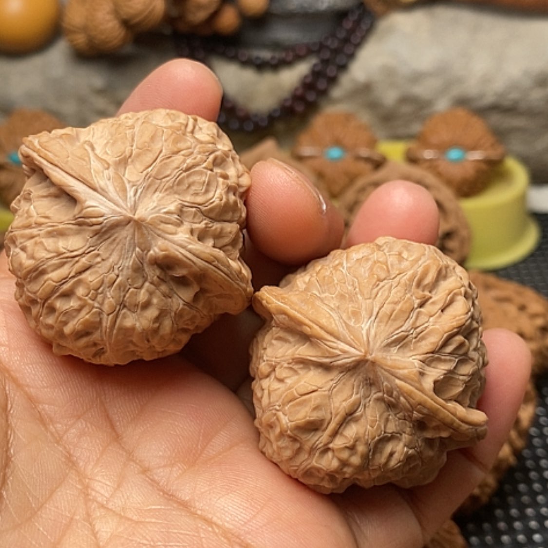 【闪购商品】文玩核桃把件野生南瓜练手对43