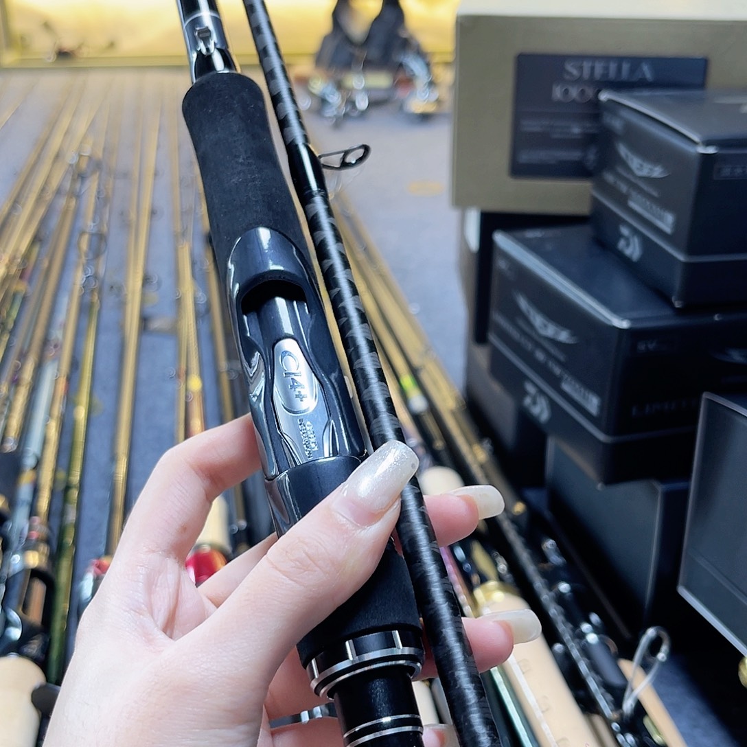 南***佬碳素远投路亚竿直柄两节