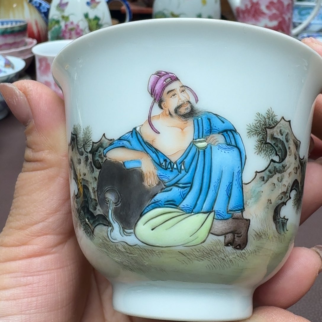 瓷片景德镇仿古手工制作精品展示