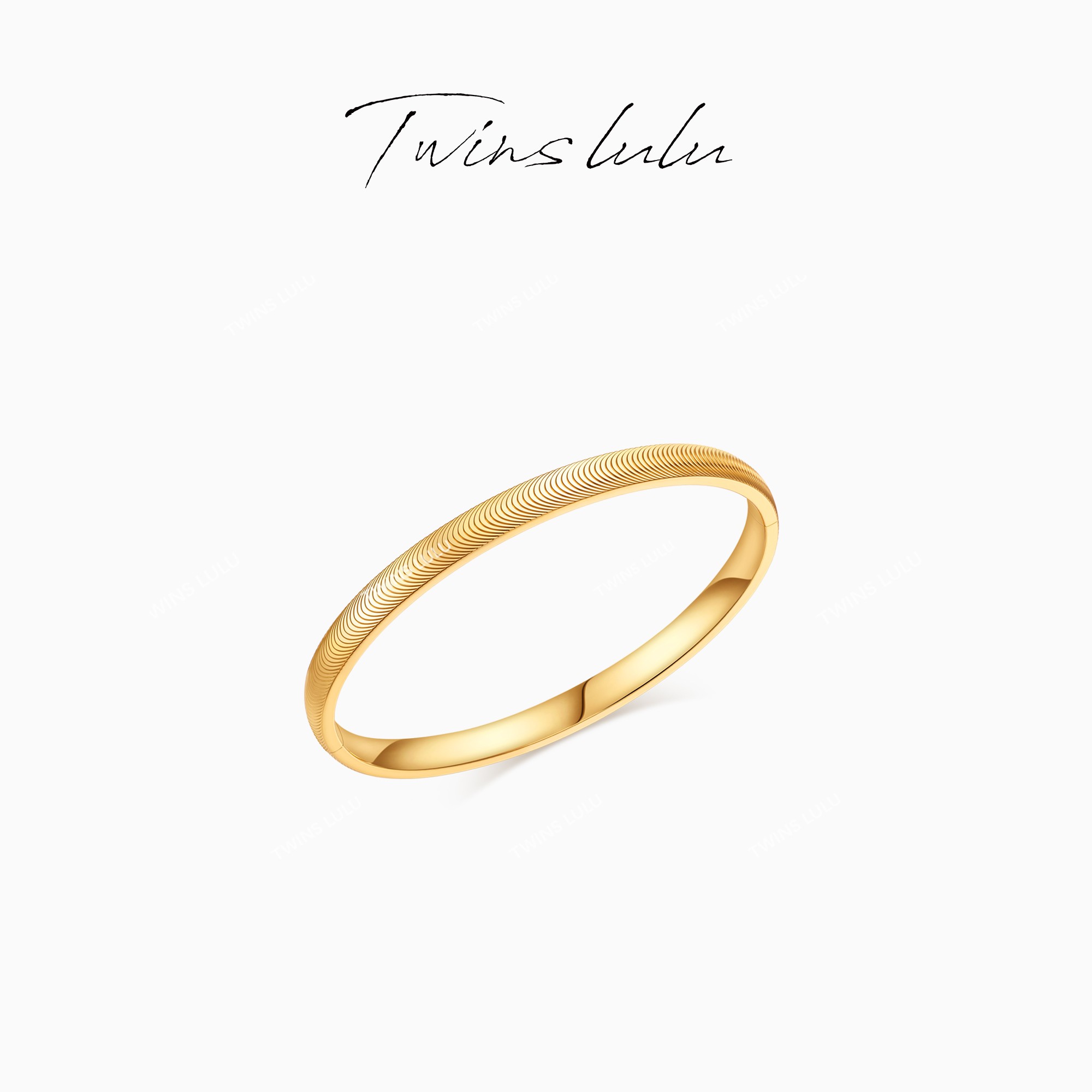 TWINS LULU 流光风 礼物小众首饰2025新款高级素款手镯TSS7749