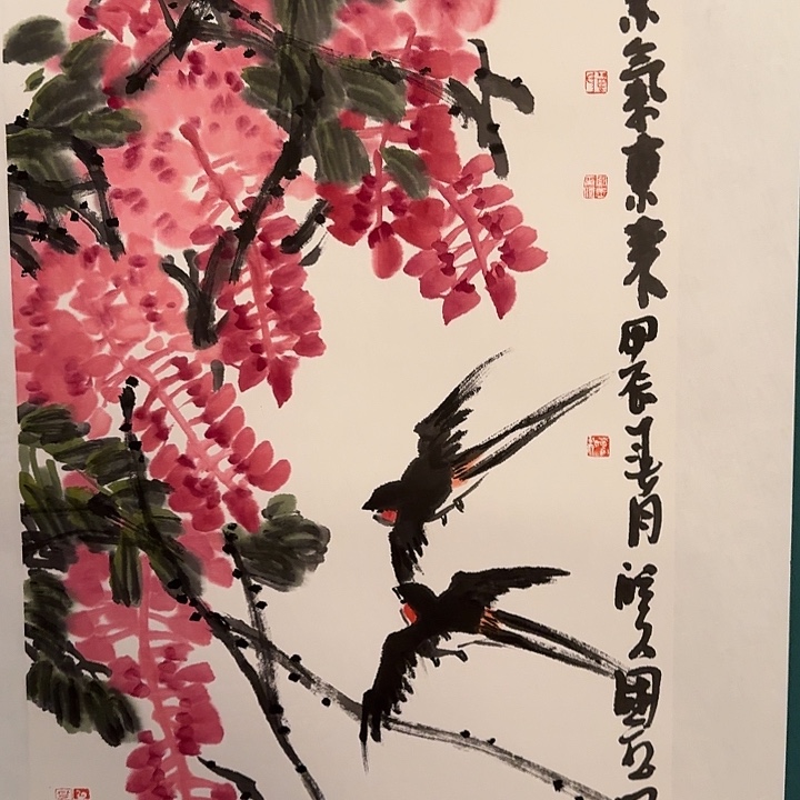 国画单老师作品画作