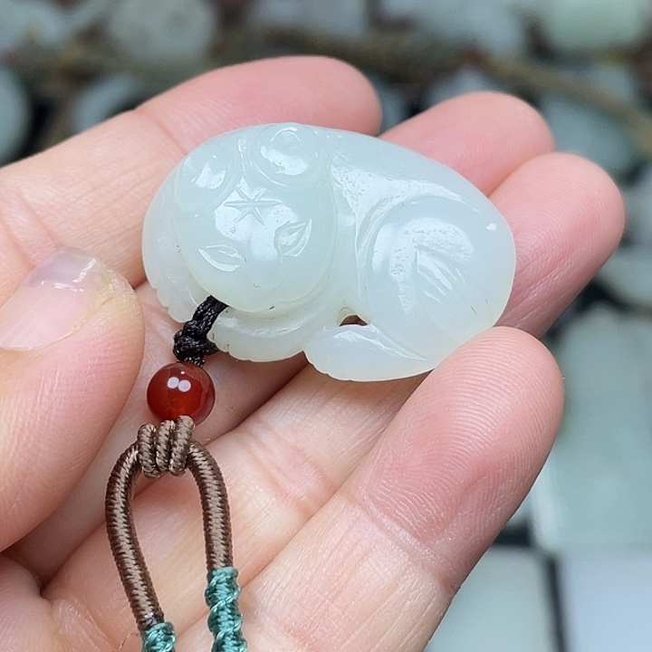 和田玉未镶嵌挂件