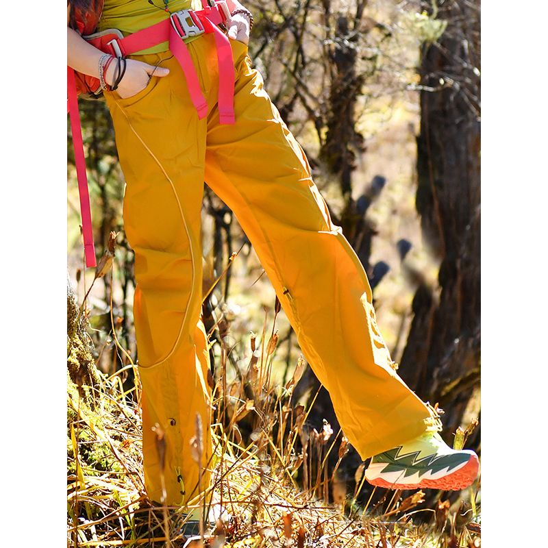 北京森林户外【沙洲】原创山系防泼水伞兵裤耐磨直筒凉感登山裤女