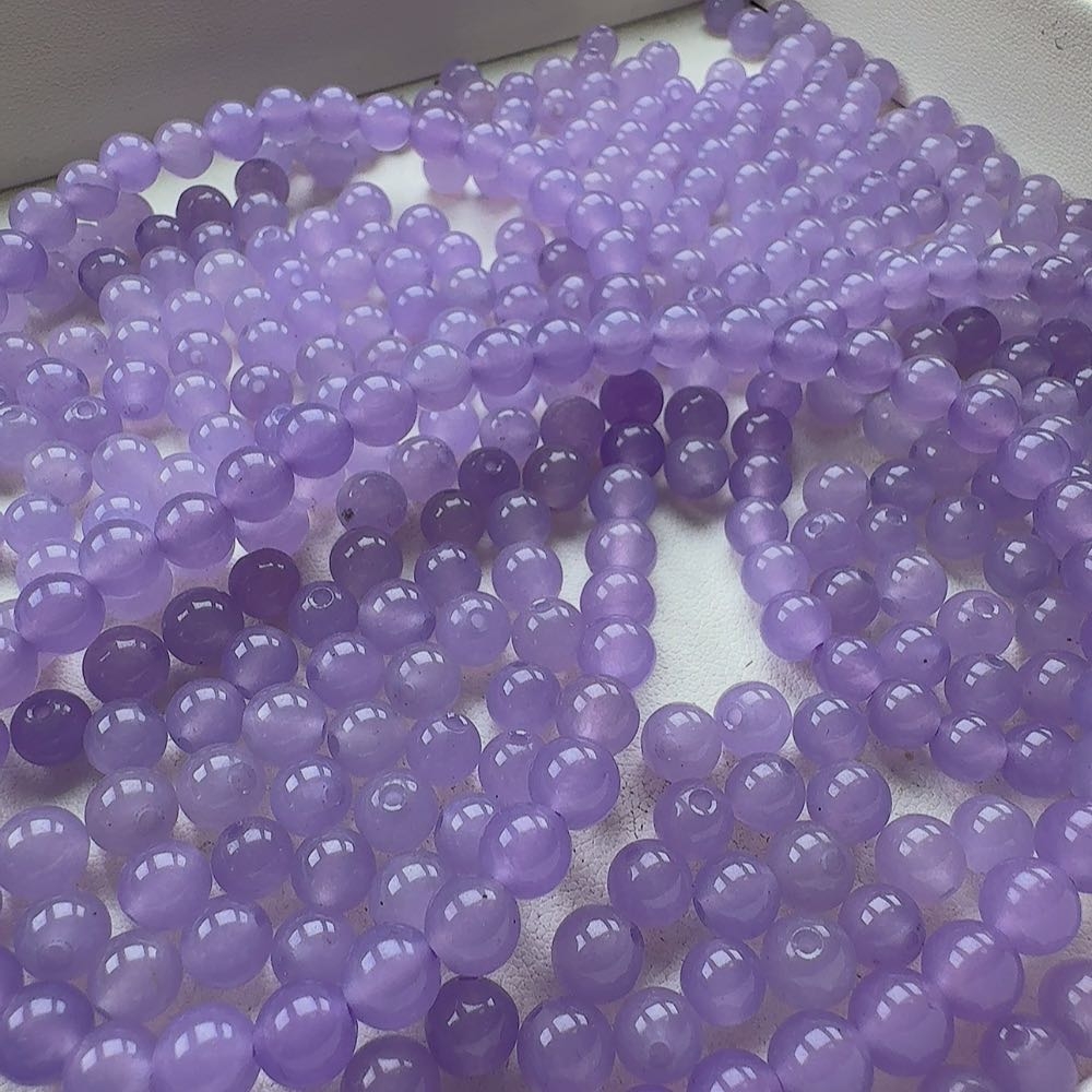 6mm左右   天然缅a  紫珠散珠 一颗 多样性发货