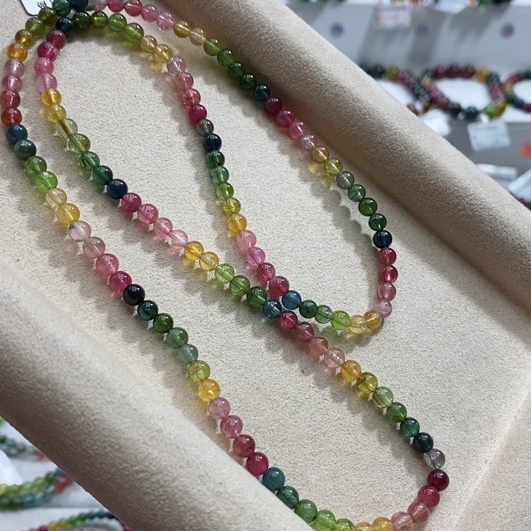 碧玺手链未镶嵌多样性发一条