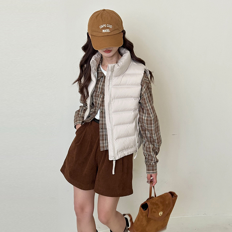 [现货+运费险】新款韩版排骨马甲女装外套老钱风显瘦立领百搭马夹