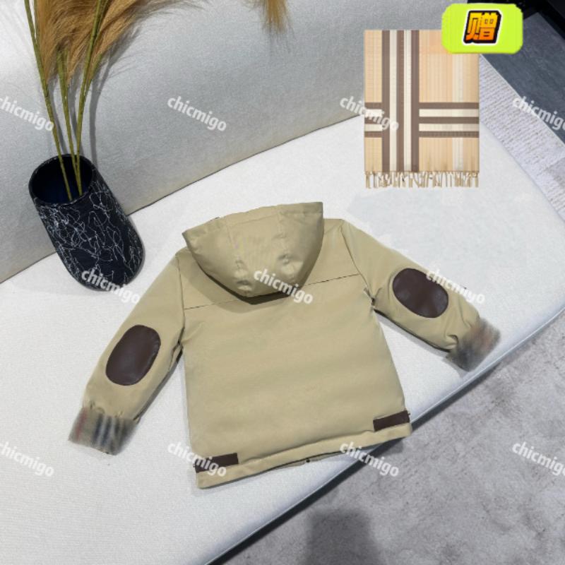 【Chicmigo高定童装】秋冬新款高定轻奢三防黑科技面料白鸭绒羽绒服
