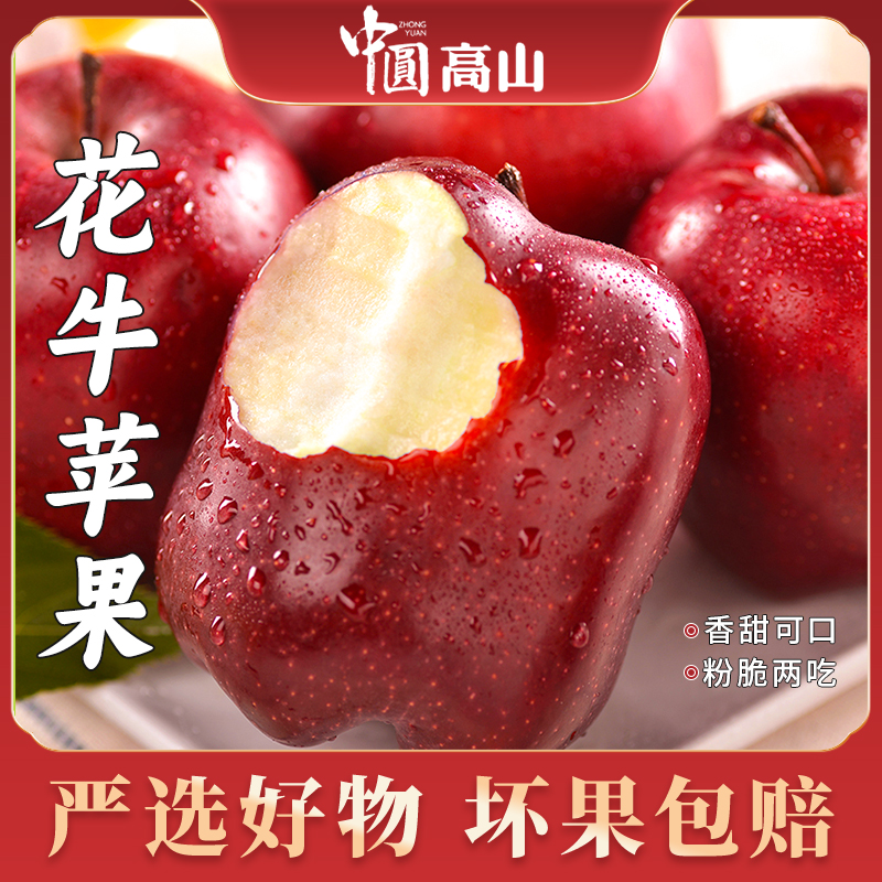 天水花牛苹果带箱5斤斤新鲜应季水果甜脆粉两吃当季现摘