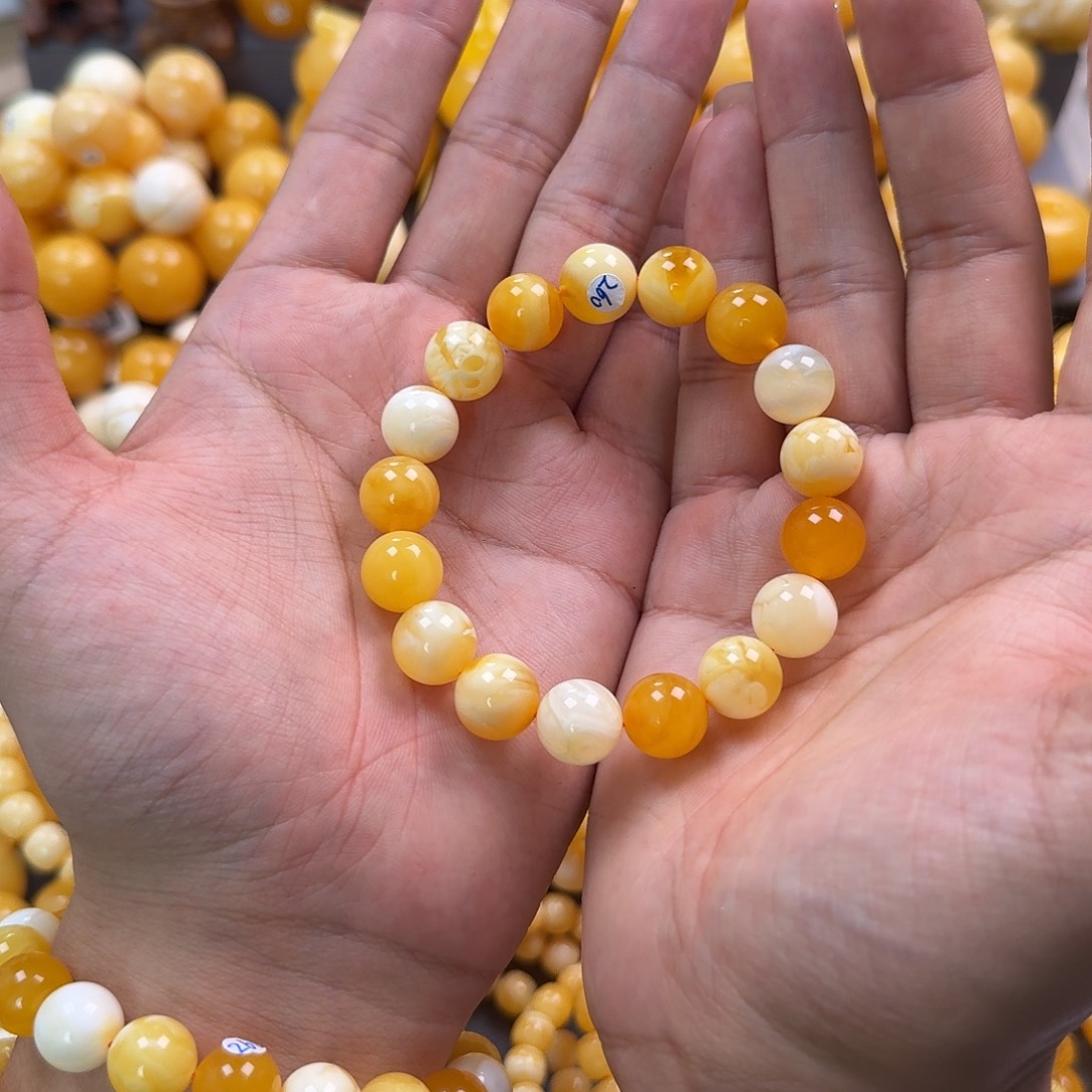 蜜蜡未镶嵌珠宝奇石12mm