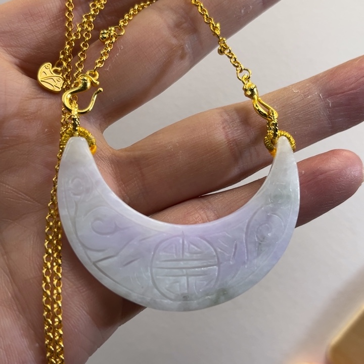 翡翠吊坠(赠链)未镶嵌代编织