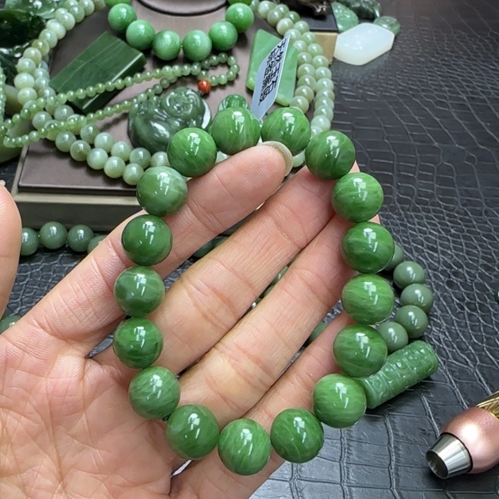 和田玉手串未镶嵌